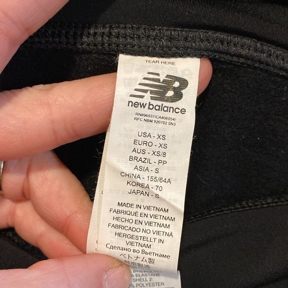 NWOT New Balance Black Leggings Size XS - Picture 5 of 7